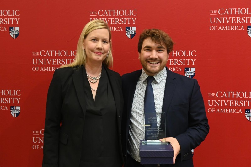 Chris Talamini-Kelemen, Catholic '22, Named Undergraduate Student Employee of the Year
