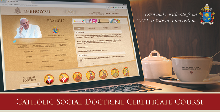 Catholic Social Doctrine Certificate