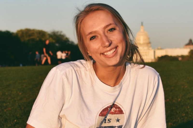 Emma Dodson on the National Mall