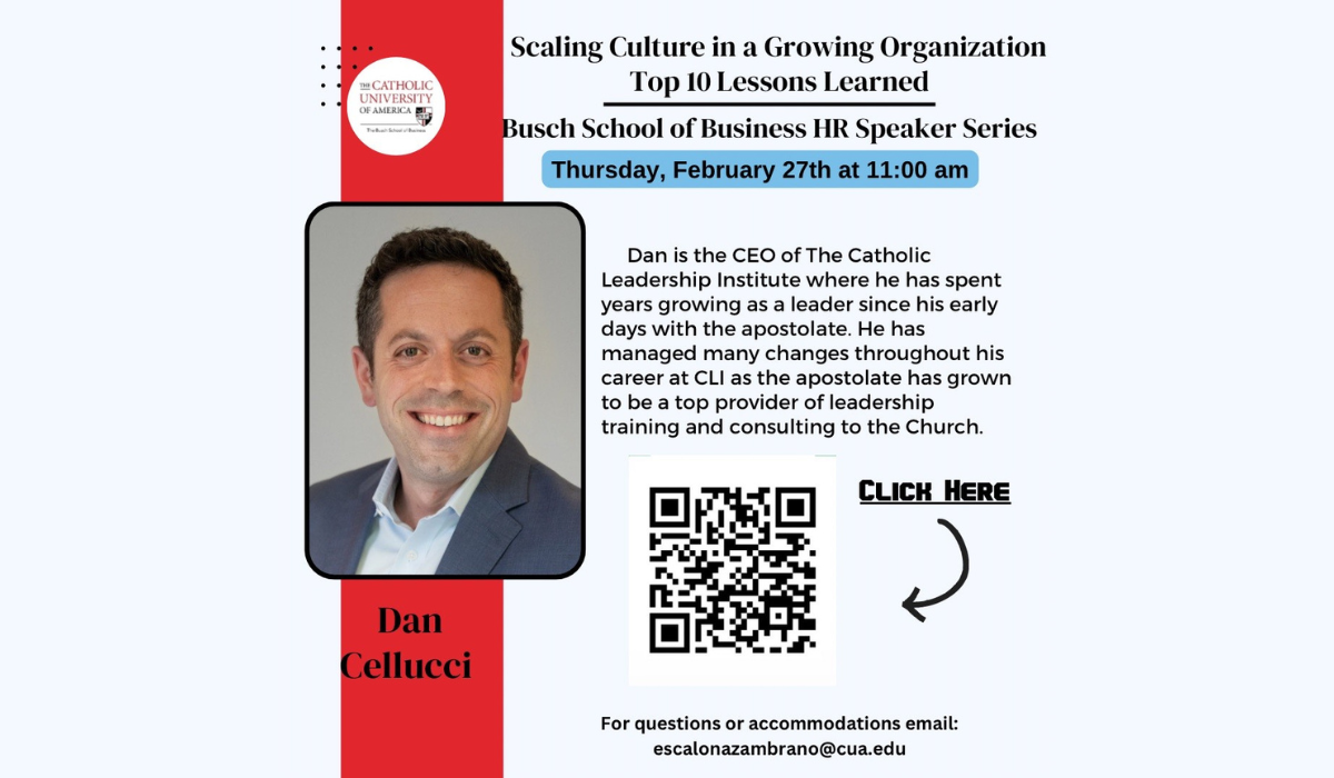 HR Speaker Series - Dan Cellucci: Leadership, Culture and Change Management 