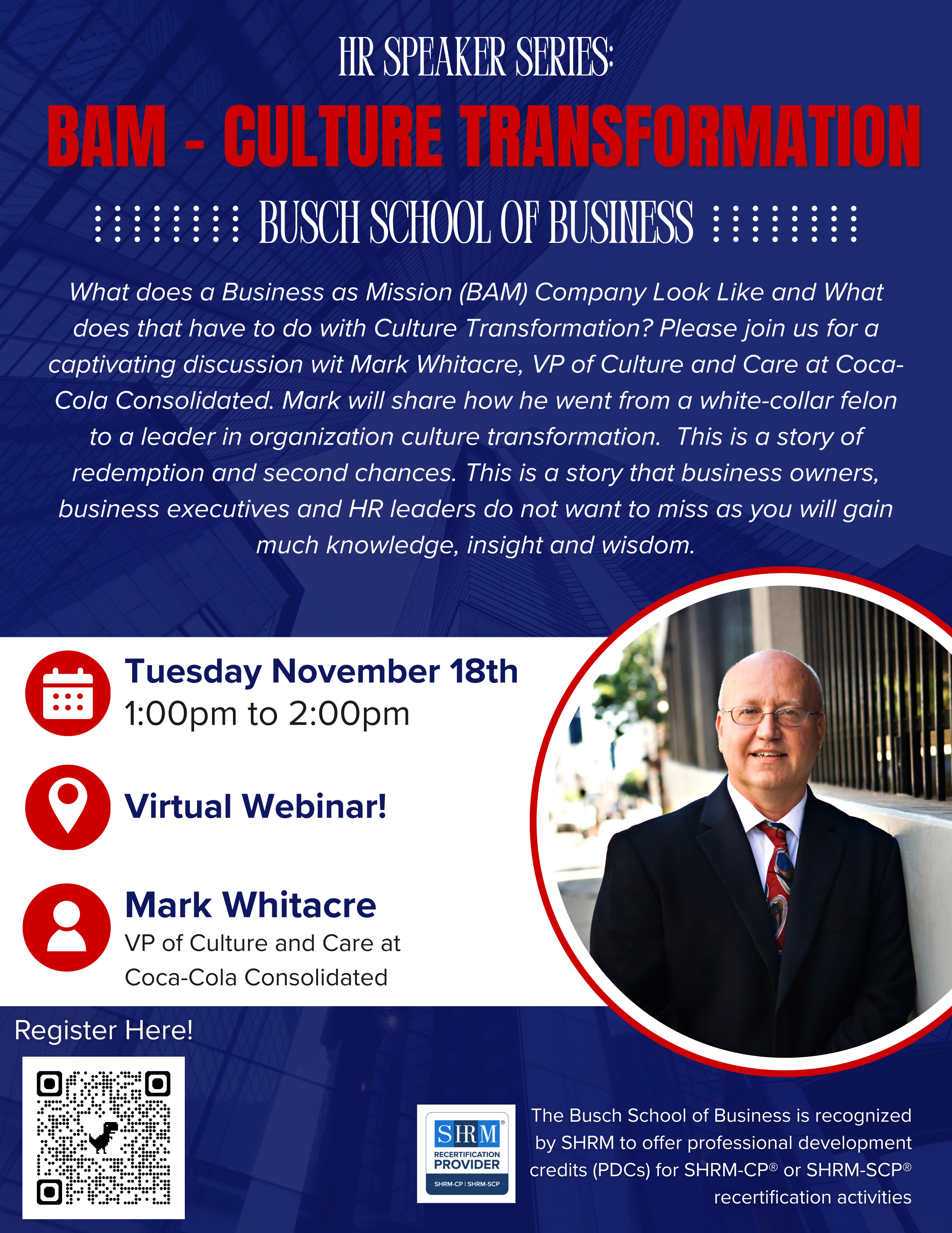 HR Speaker Series: BAM - Culture Transformation