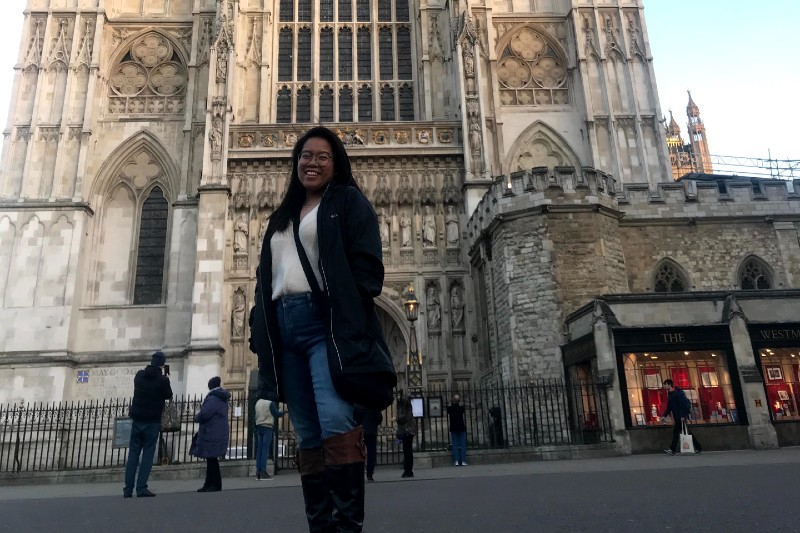 Mari Nicole Rosales studying abroad