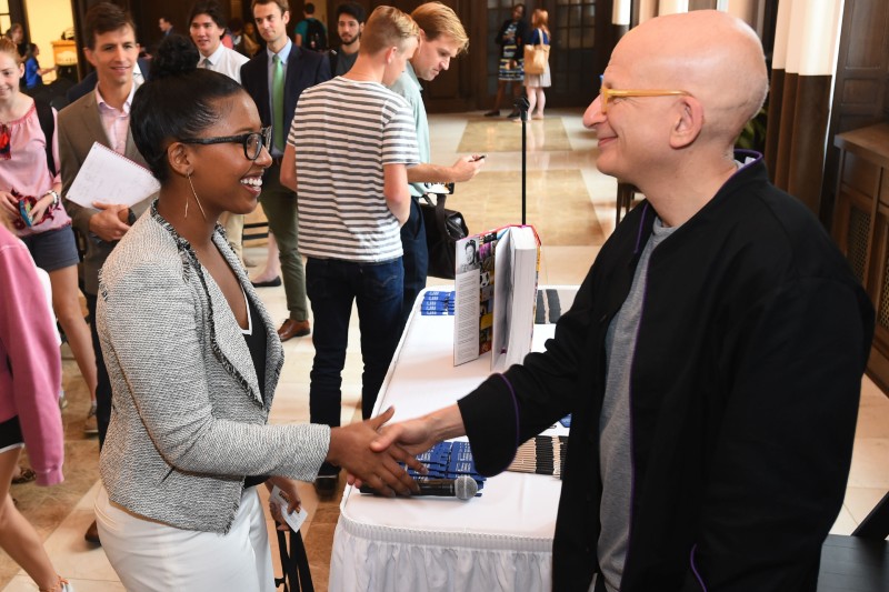 student with Seth Godin