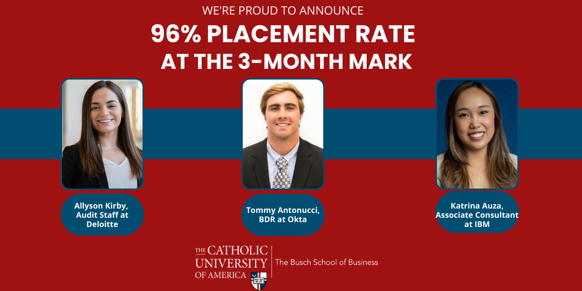 The Busch School Announces 96% 3-Month Placement Rate