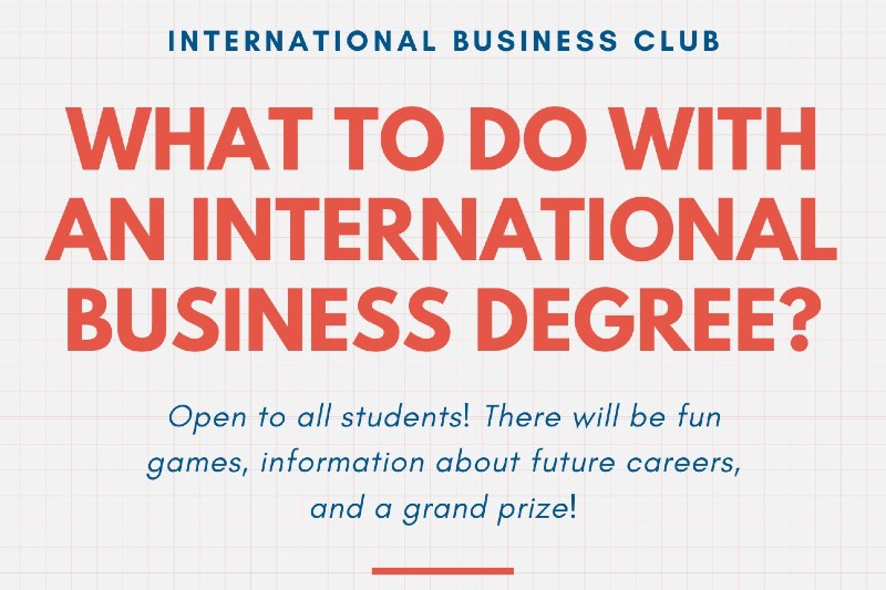 What To Do With An International Business Degree
