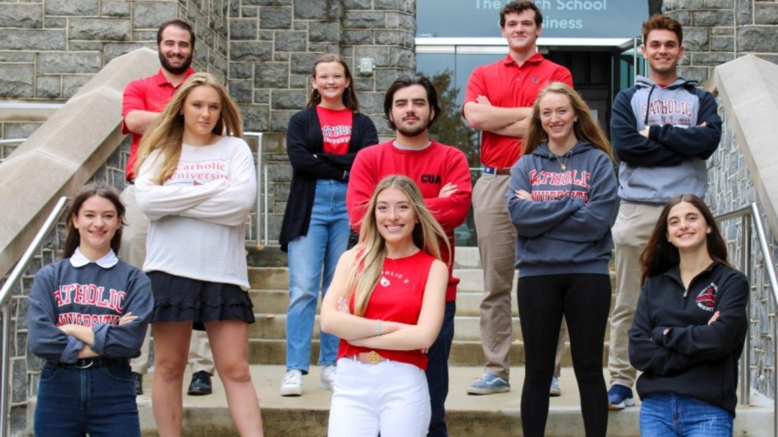 Busch Ambassadors are a group of enthusiastic Busch School students across all academic years and majors who work in collaboration with the Busch School's Marketing and Outreach team.