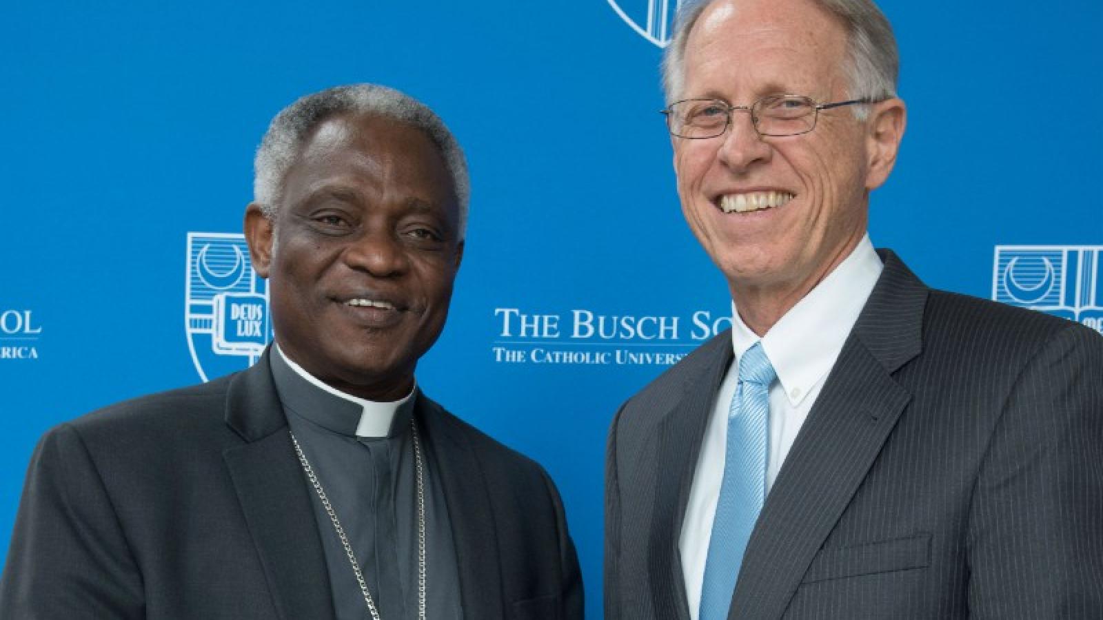 Brian Engelland and Cardinal Turkson