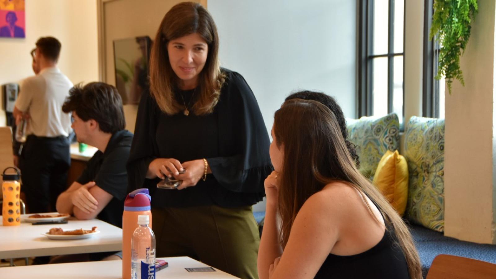 The first Fridays with Faculty was a success as students shared a meal with the Marketing and Sales professors of the Busch School!