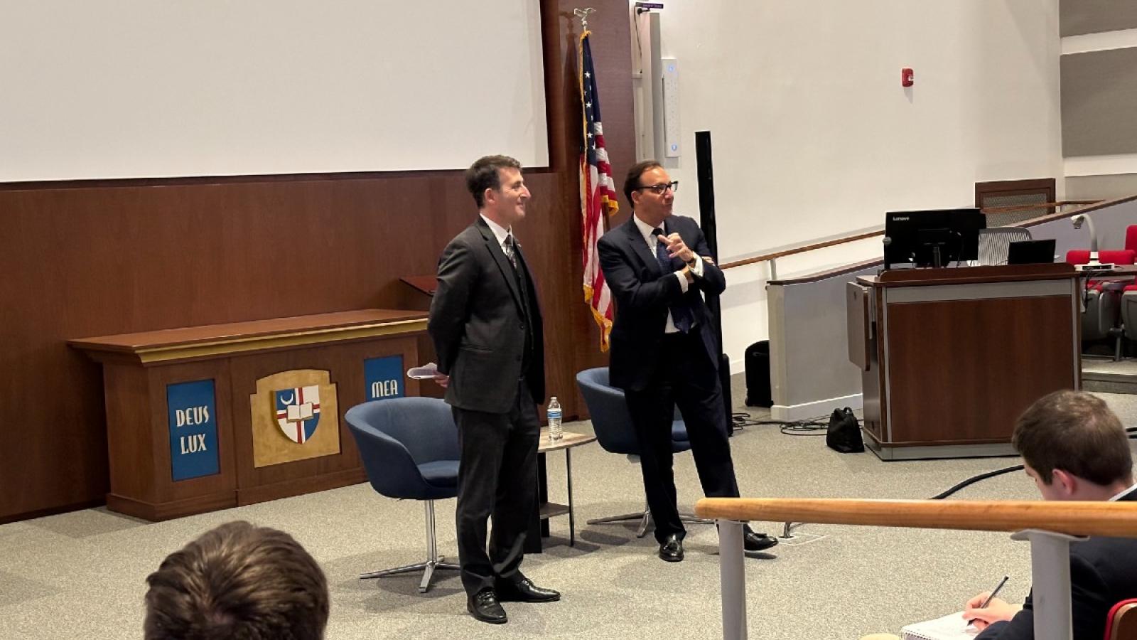 We had the privilege of hosting Jase Trennert, Chairman and CEO of Strategas, and a renowned figure on Wall Street. He spoke to students on the virtues of Honesty and Humility, highlighting the importance of a good culture in business. 