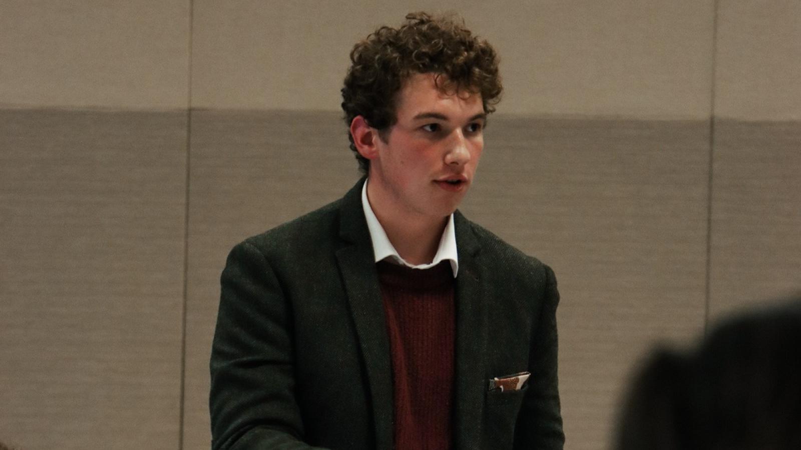 Michael Kish, CatholicU '26, is a Markets and Political Economy and Philosophy student from Bethesda, MD. He was invited by Dean Andrew Abela to create the Business and Philosophy Club. He now serves as the President of the club and he shares insights about his leadership position.  