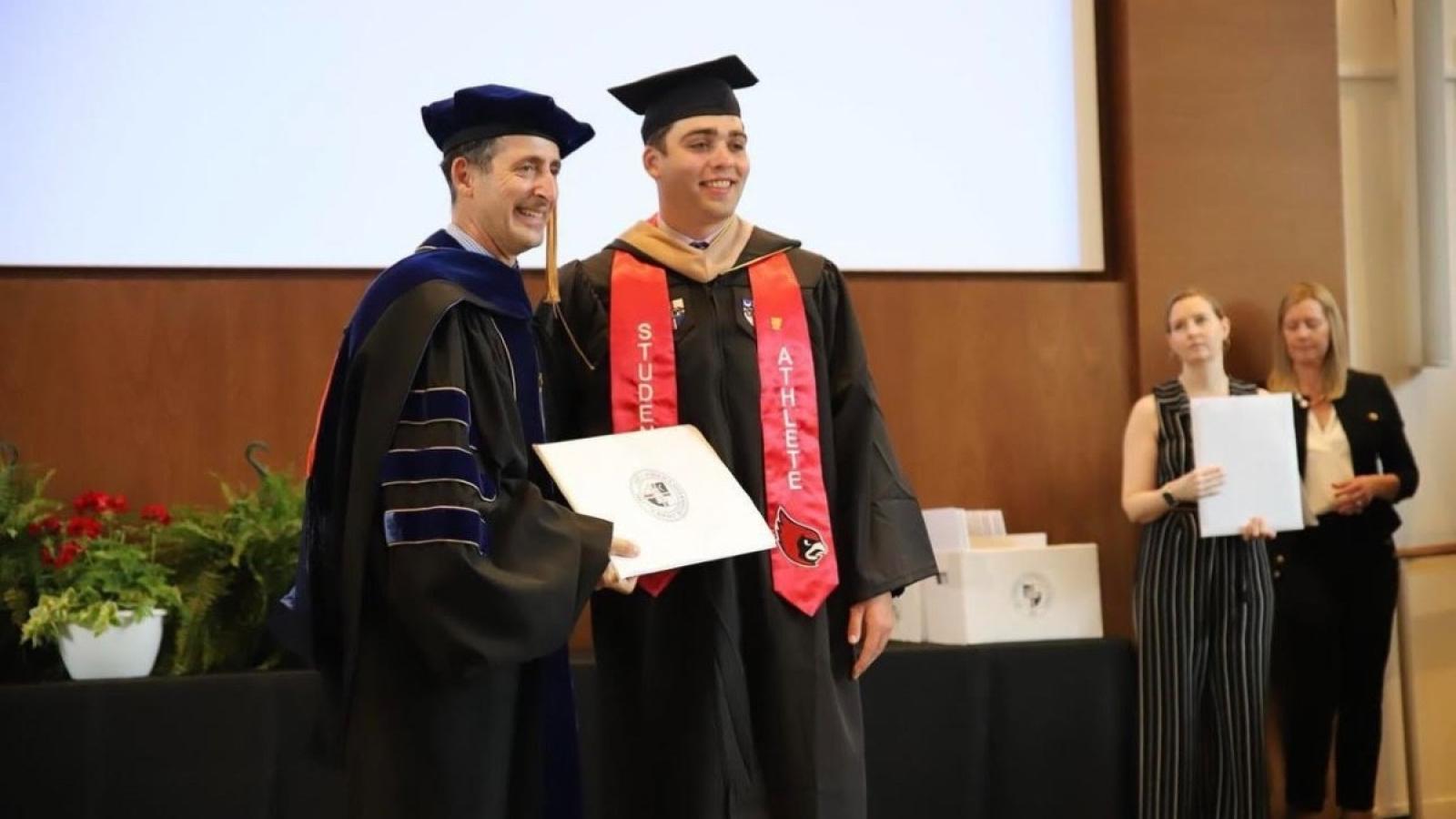 Jack Kouba graduated in 2023 with a degree in Management. He chose the Busch School for its diverse business opportunities and ethical focus. Jack's favorite Busch School memory is the intense business capstone class where he honed his skills in a competitive bike sale simulation. Jack shares his career journey as a Technical Recruiter at Dexian.