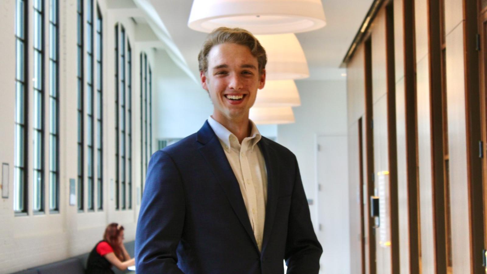 Jack Shields graduated with a degree in Accounting in 2022 and now excels as a Staff Auditor in Financial Services at Crowe LLP. He shares that his experiences at the Busch School went beyond education; it provided real-world experiences and a dynamic work environment. Jack has embraced the world of accounting by navigating cutting-edge markets while dissecting changes impacting the American economy daily.