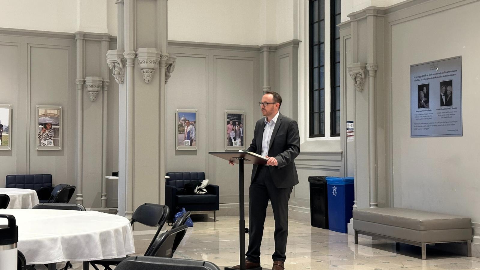 Dean Cannizzaro's recent Lent Lecture served as a reminder of the significance of the practice of fasting. Delving into three key areas of why we fast, how we act with fasting, and personal reflection– he highlights the power of fasting in different ways.