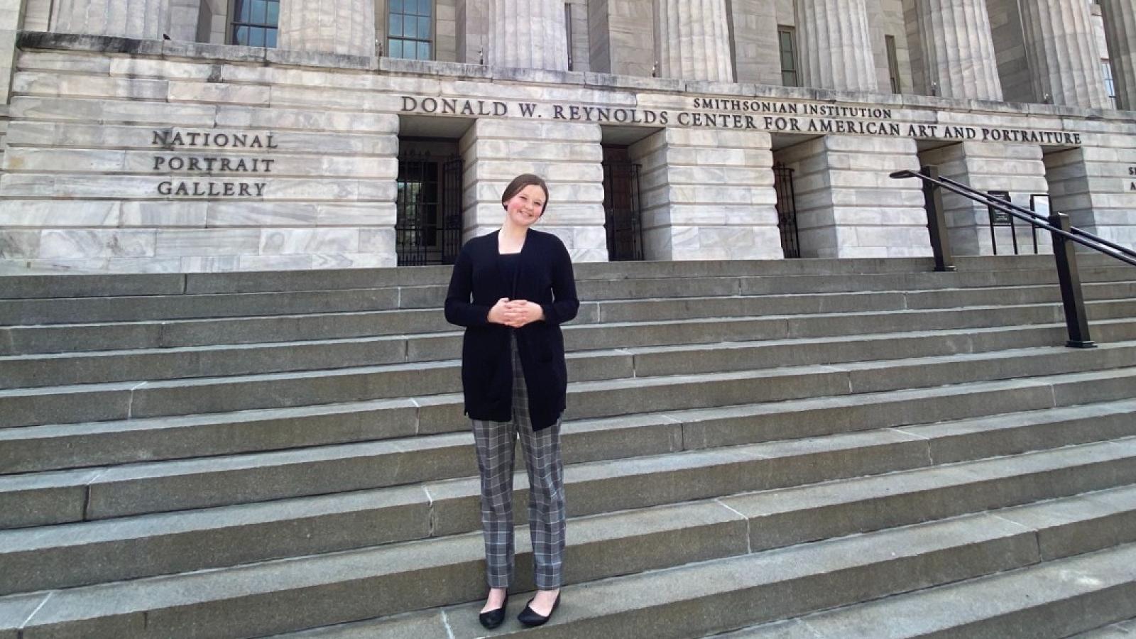 erin at the national portrait gallery