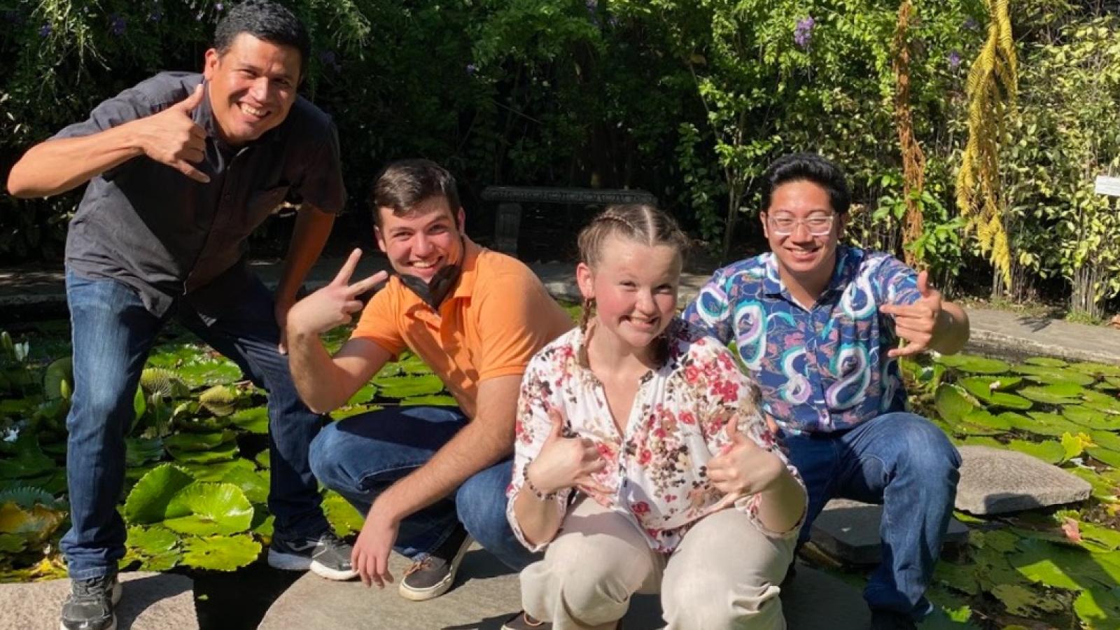 erin with friends