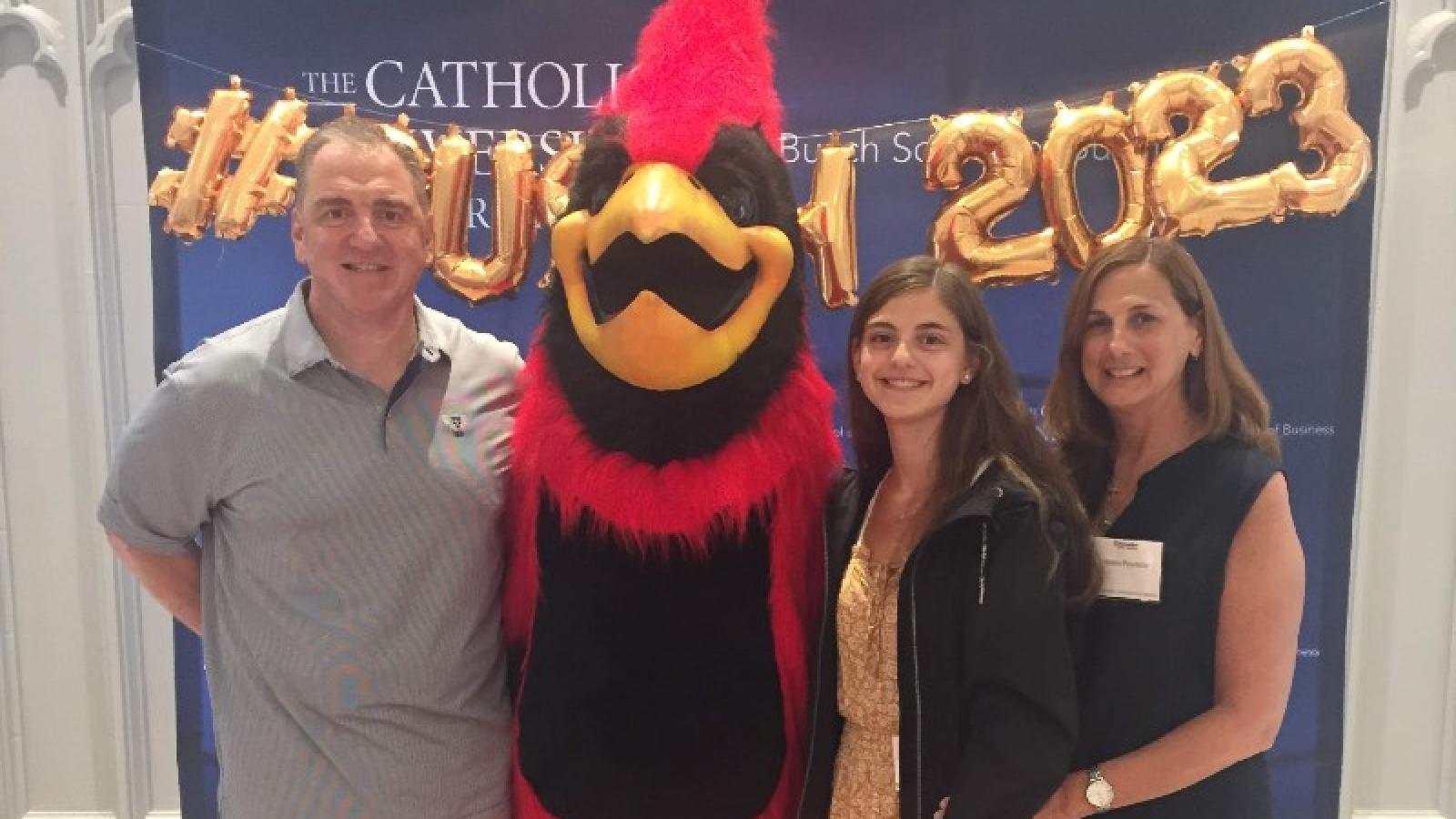 alessia pecorella with her parents