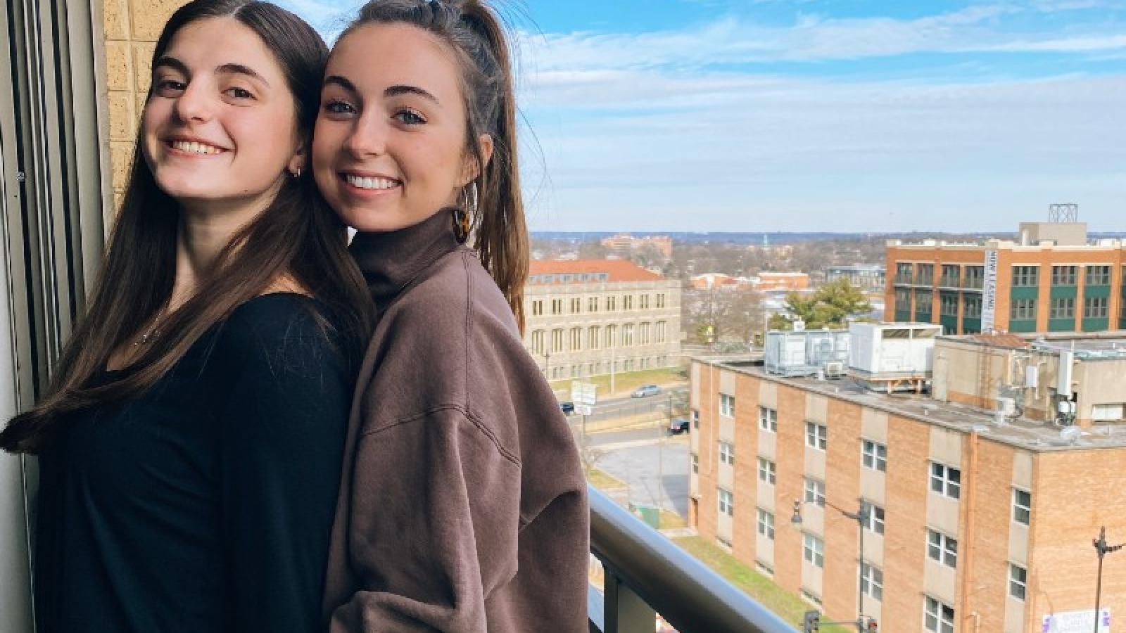 alessia with a friend