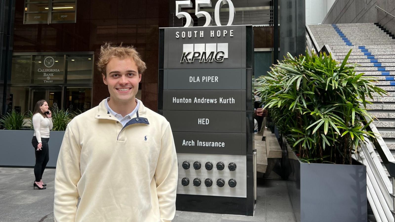 jacob at the kpmg office