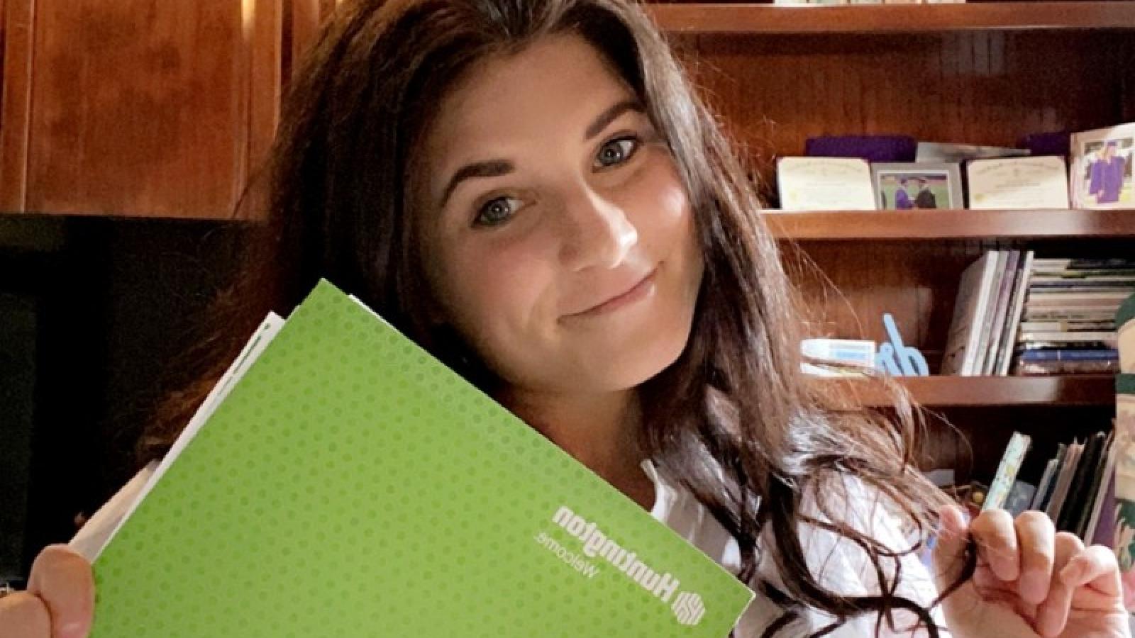 katie at her internship