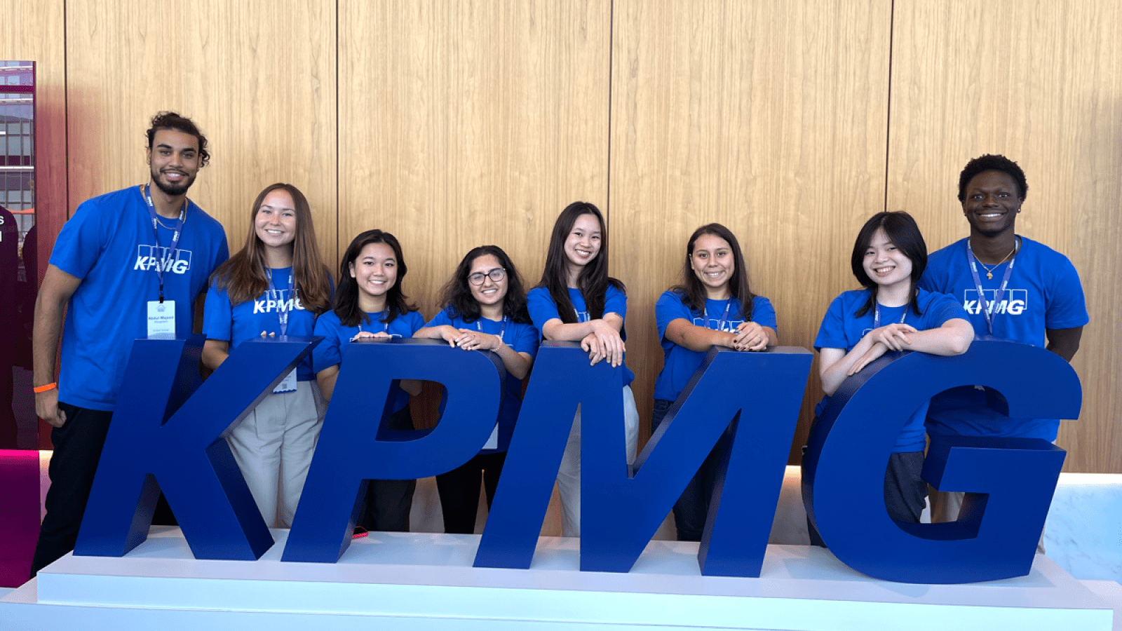 kwaku with his coworkers at KPMG