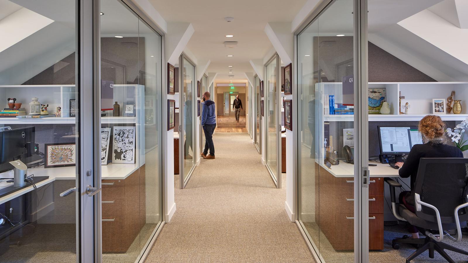 Academic and career offices in the Busch School.