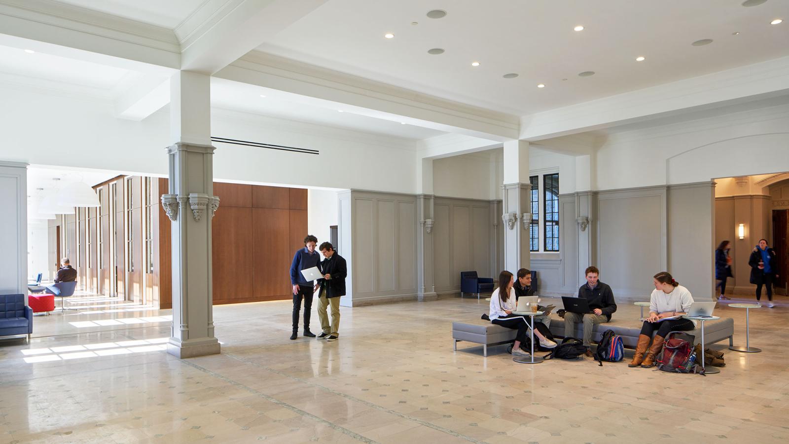 Central lobby in Maloney.