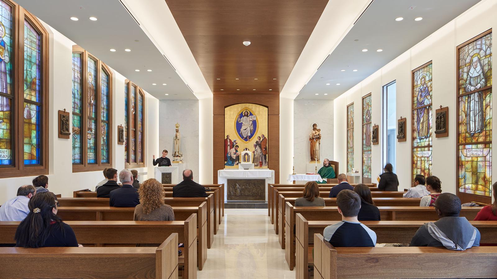 Chapel in Maloney Hall.