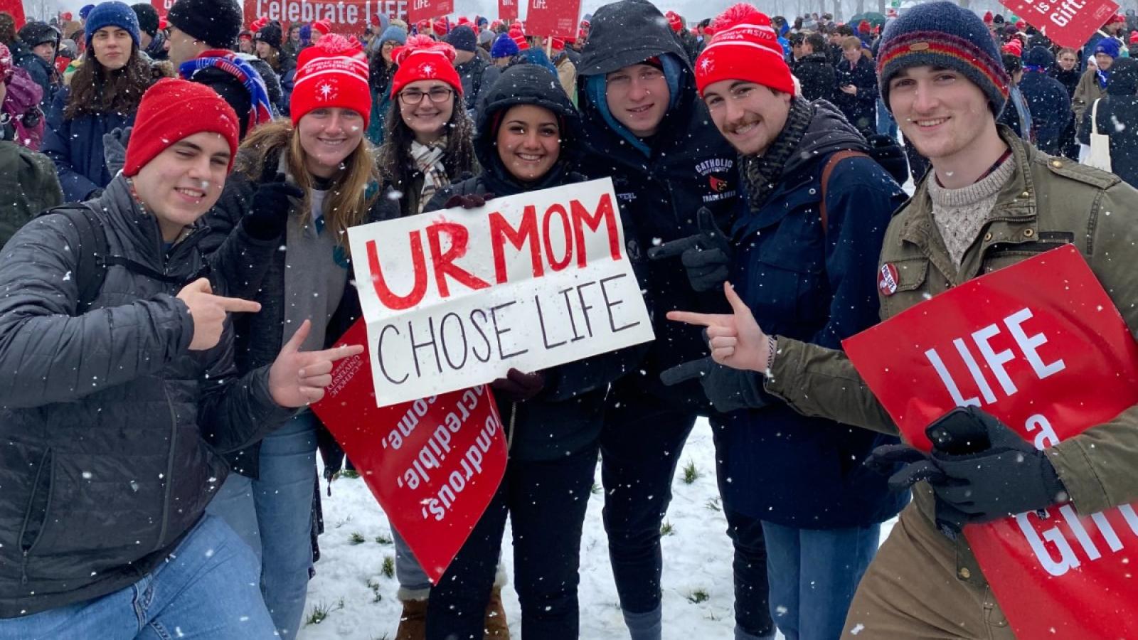 carla and friends at the march for life