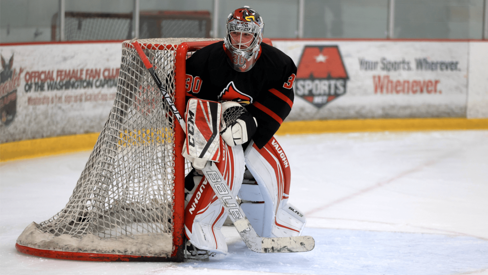 david playing hockey for CUA