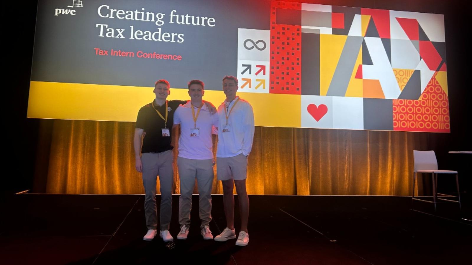 giuseppe and two friends at a conference