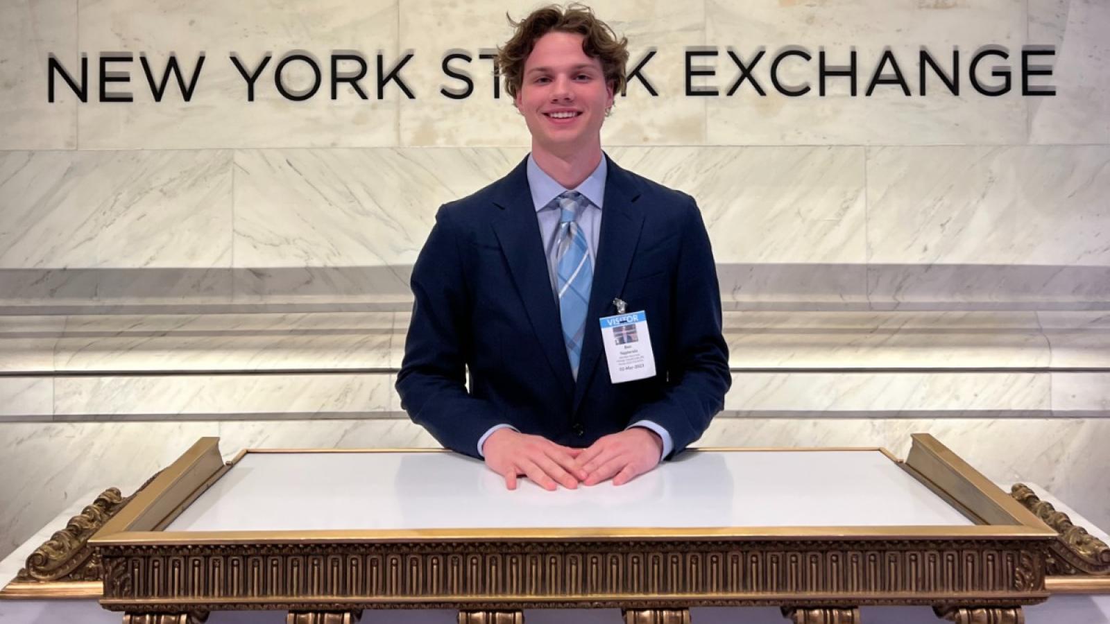ben at the new york stock exchange