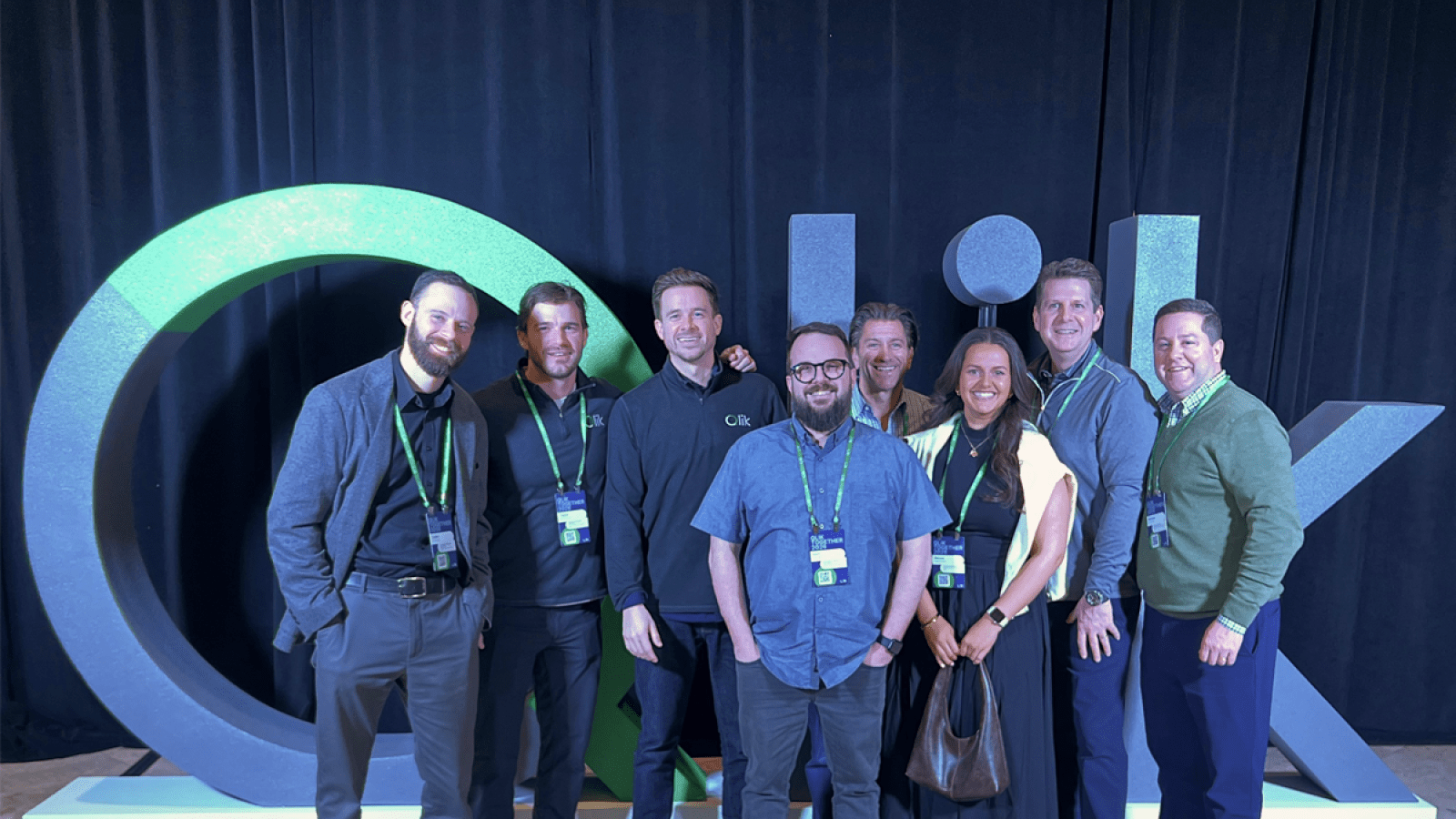 devon with some qlik coworkers
