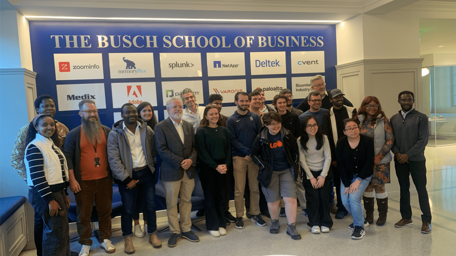 The full group of Catholic University Hackathon participants.