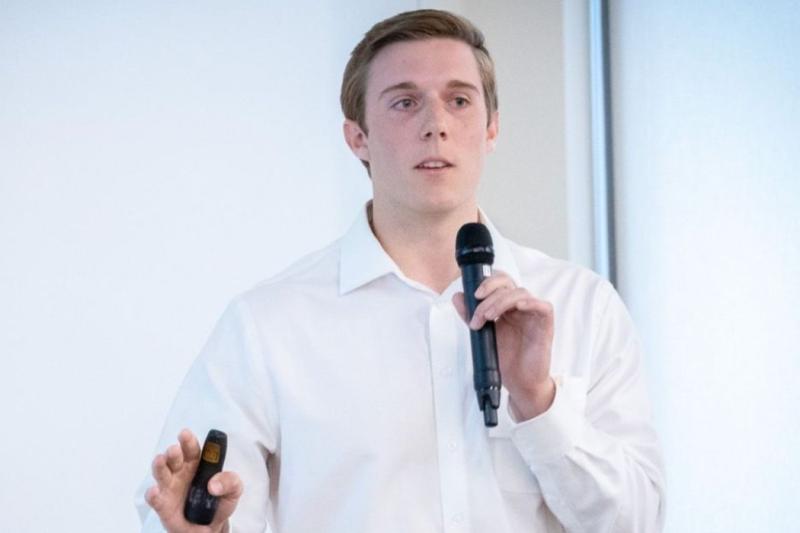 john speaking at an event