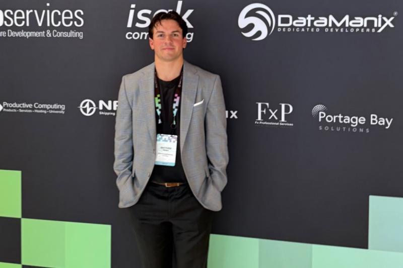 matthew at a business event