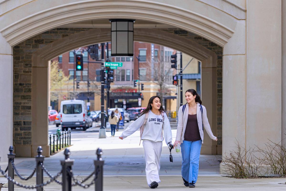 Archway near Michigan Avenue.