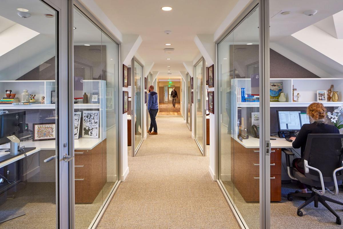 Academic offices in the Busch School.