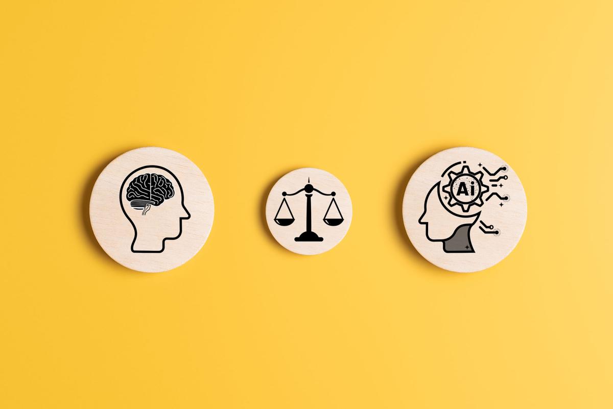 Tokens representing human mind considering virtue of AI.