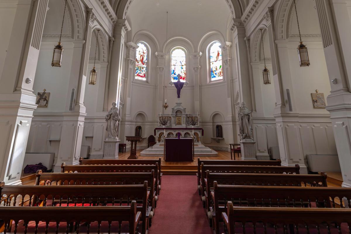 inside a catholic church