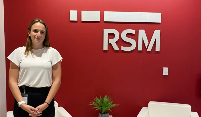 Abby Monaco '23 graduated with a degree in Accounting and is currently a Risk Consulting Associate at RSM US LLP. She shares her experiences as a student-athlete and her journey from campus life to the corporate world.
