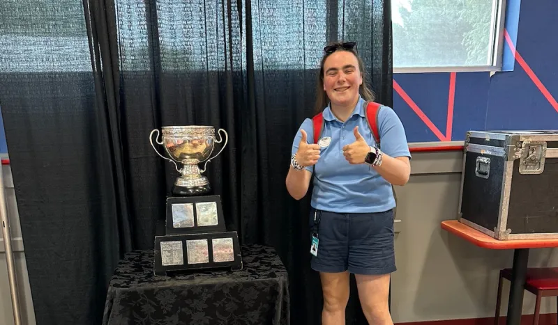 Ava Cozzolino, Catholic U '24, is a Marketing and Strategy Management and Operations student from Madison, New Jersey. She accepted a Level 2 Leadership Development Internship position as a Rides and Attractions Assistant Supervisor at Hershey Entertainment and Resorts Company. 