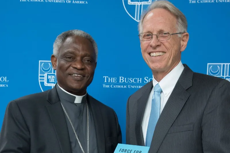 Brian Engelland and Cardinal Turkson