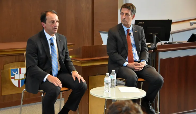 The Busch School hosted its first CEO Lecture of the semester with President and Chief Investment Officer of the Knights of Columbus Asset Advisors, Anthony Minopoli.