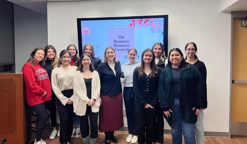 The Business Women's Council started the semester with their "Cookies and Conversation" event. Dr. Charmaine Yoest shared profound insights into her political career, offering invaluable life lessons tailored for aspiring women professionals.