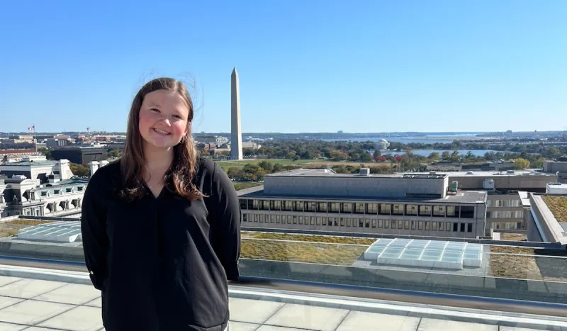 Erin Huber, CatholicU '24, is a Marketing and International Business student from Flanders, NJ. She accepted a GPS Business Analyst at Deloitte. 