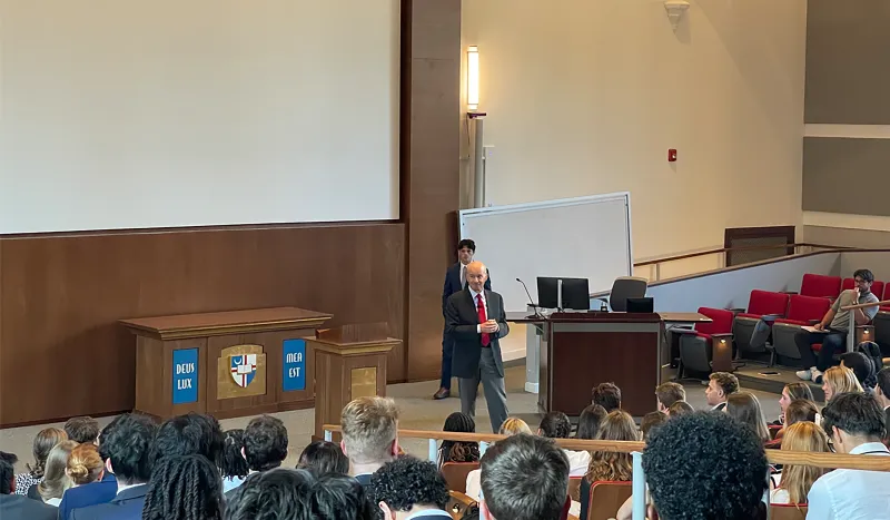 From outer space to the Busch School, General Kevin P. Chilton shared how faith and perseverance have guided him through every mission.