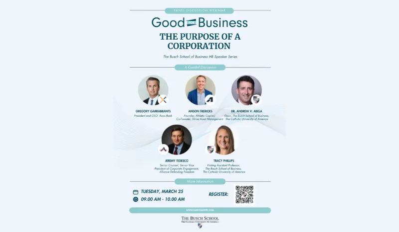 Join us for a panel discussion to learn more about the pillars G4B has outlined that will advance a strong and healthy corporate environment across the country, where innovation, talent, and the free market can thrive.
