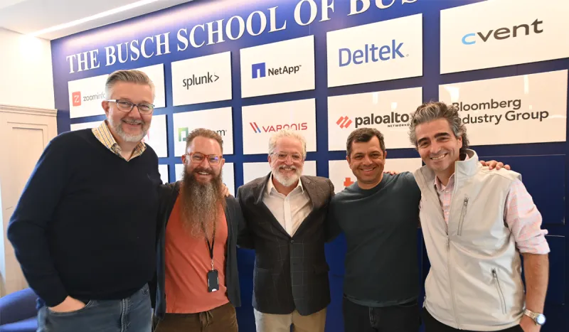 Catholic University students spent the day brainstorming, coding, and pitching their ideas during the University’s first AI × MCP Hackathon at the Busch School.