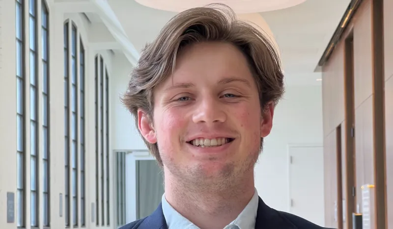 Mason Theriault '24 is an Operations Management and Marketing student from Scituate, MA . He shares why he chose to attend Catholic University and the Busch School, and what advice he has for prospective students.