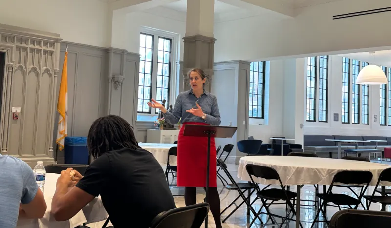 Last week, we had our last Lent Lecture with Caroline Prickel. She dived into the topic of almsgiving and how it is more than charity. It is about fostering inner reflection, understanding our relationship with money, and embracing the power of giving.